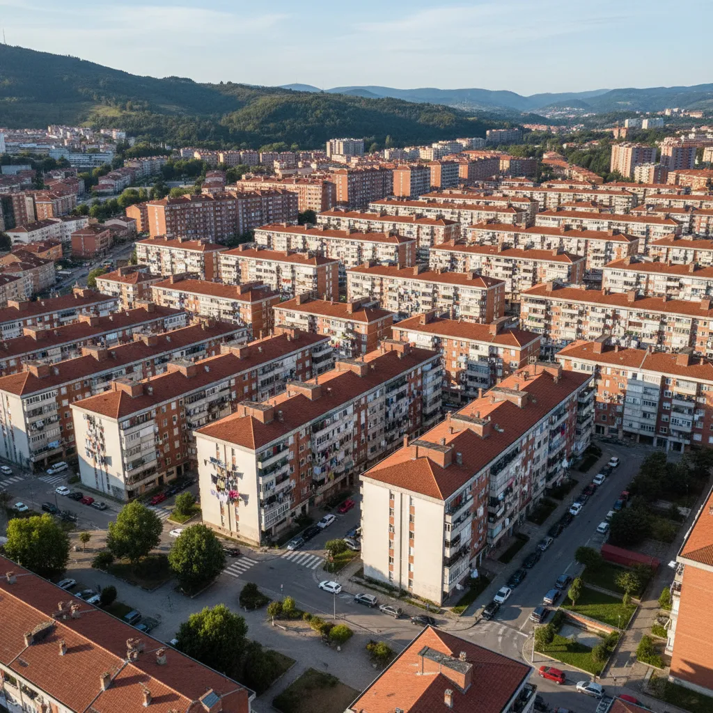 Barrio de Otxarkoaga en Bilbao