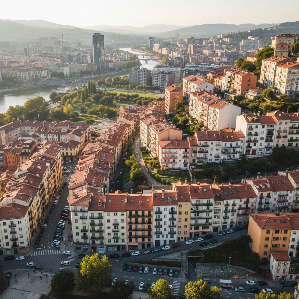 Barrio de Santutxu en Bilbao